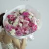 Mẫu Hoa Bó Hồng Ohara Mix Đồng Tiền Hồng thiết kế ngọt ngào tại Mcheng Florist