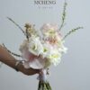 Mẫu Hoa Cưới Cát Tường Phối Lan Hồ Điệp thiết kế dịu dàng tinh khôi tại Mcheng Florist Long Khánh