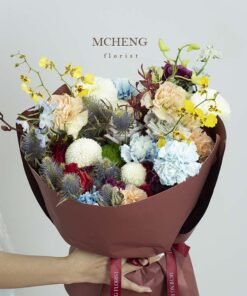 Mẫu Hoa Bó Mix Nhiều Loại Hoa thiết kế nghệ thuật tại Mcheng Florist
