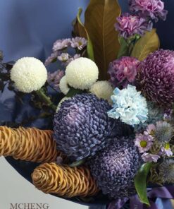 Cận cảnh vẻ đẹp phá cách của mẫu Hoa Bó Banksia Mix Tone Hồng cam đào