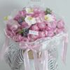 Mẫu Hoa Bó Hồng Chùm Plume Mix Lan Hồ Điệp gói ren thiết kế điệu đà tại Mcheng Florist