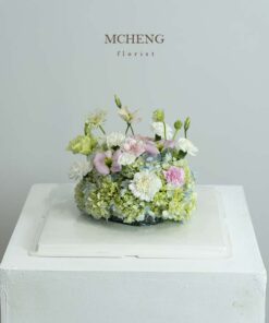 Mẫu Hoa Bánh Kem Sinh Nhật Tone Pastel làm quà tặng sinh nhật lãng mạn tại Mcheng Florist