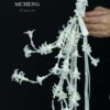 Mẫu Hoa Cưới Dạ Lan Hương Trắng Thác Ngọc thiết kế dáng túi xách ngọc trai tại Mcheng Florist Long Khánh