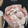 Mẫu Hoa Bó Hồng Pastel Mix Trắng thiết kế ngọt ngào tại Mcheng Florist