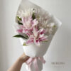 Mẫu Bó Hoa Ly Kép Hồng Pastel thiết kế tinh khôi lãng mạn tại Mcheng Florist