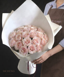 Mẫu Hoa Bó Hồng Ohara thiết kế thanh lịch tại Mcheng Florist